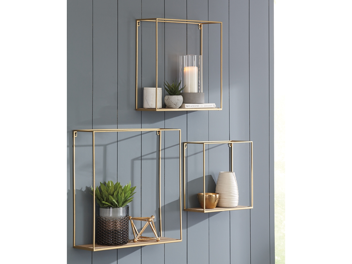 Efharis Wall Shelf (Set of 3) | Ashley