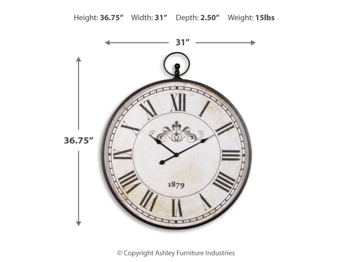 Augustina Wall Clock | Ashley