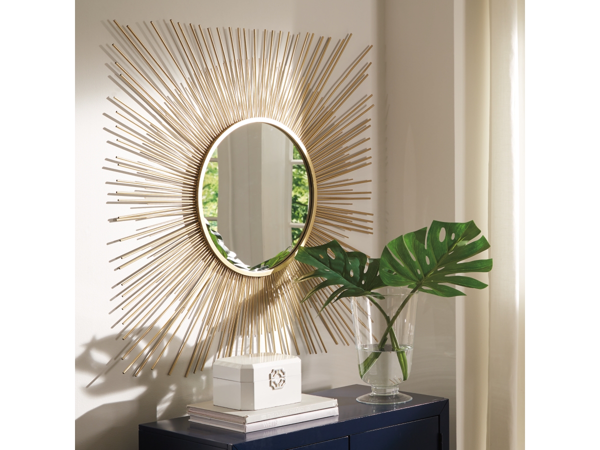 Elspeth Metal Accent Mirror | Ashley