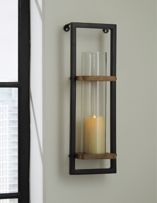 Colburn Wall Sconce, Natural/Black