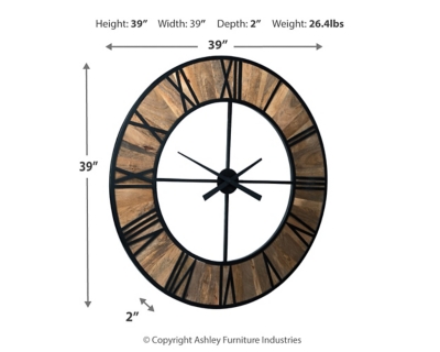 Brielle Wall Clock - Showhome Furniture