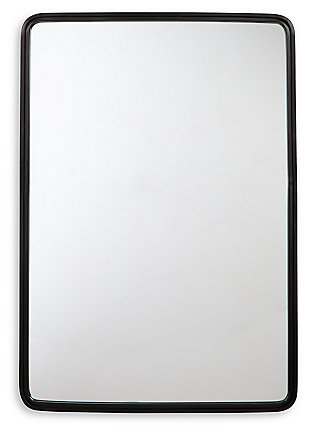 Brocky Accent Mirror, Black, large