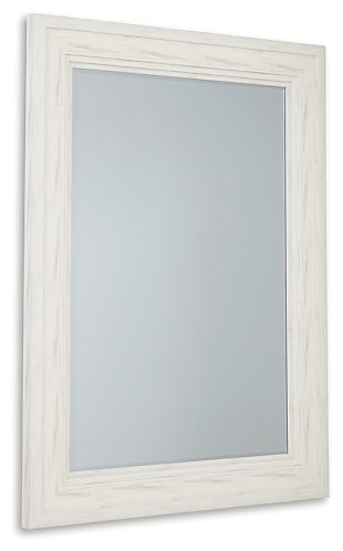 Jacee Accent Mirror, Antique White, large