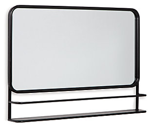 Ebba Accent Mirror, Black, large