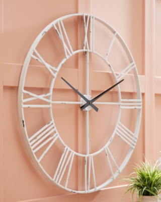 Paquita Wall Clock, Antique White, rollover