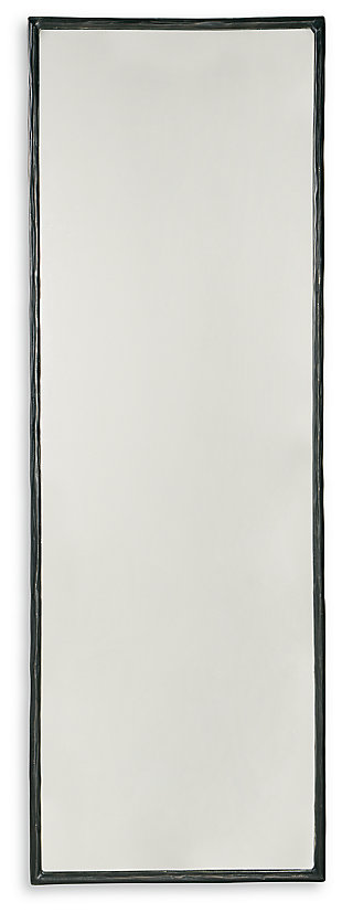 Ryandale Floor Mirror, Antique Black, large