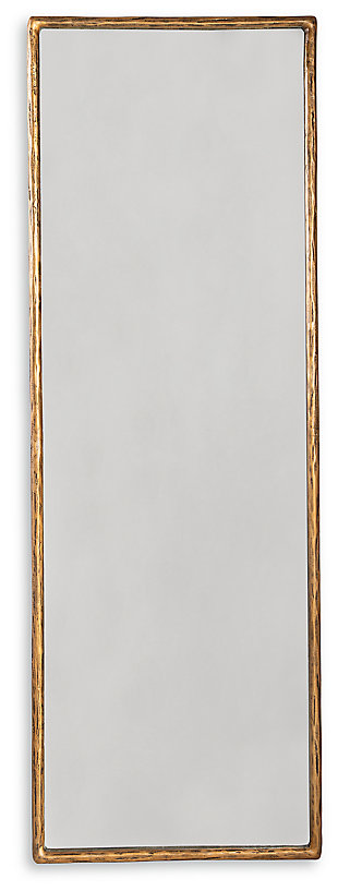Ryandale Floor Mirror, Antique Brass Finish, large