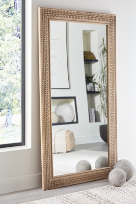 Belenburg Floor Mirror, Washed Brown