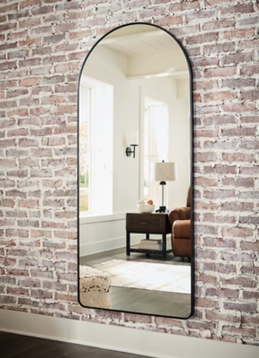 Sethall Floor Mirror, Black