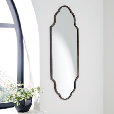 Hallgate Accent Mirror, Antique Gold Finish