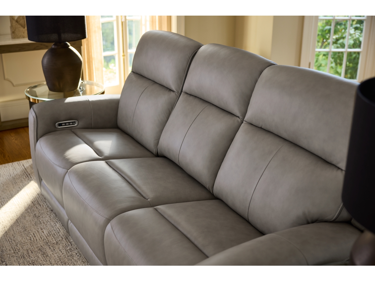 5Z-Relaxation Dual Power Leather Reclining Sofa | Ashley