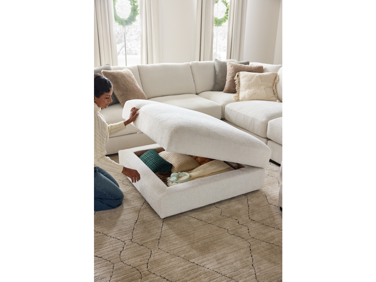 Elissa Court Next-Gen Nuvella™ Performance Fabric Ottoman with