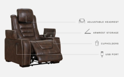 Ashley game 2024 zone recliner