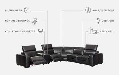 Mantonya 6-Piece Power Reclining Sectional