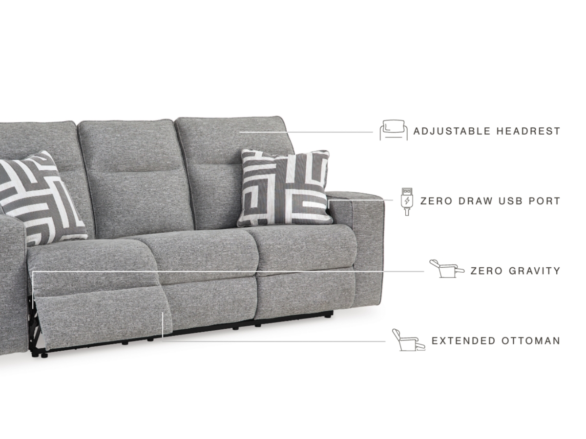 Biscoe Next-Gen Nuvella™ Performance Fabric Dual Power Reclining