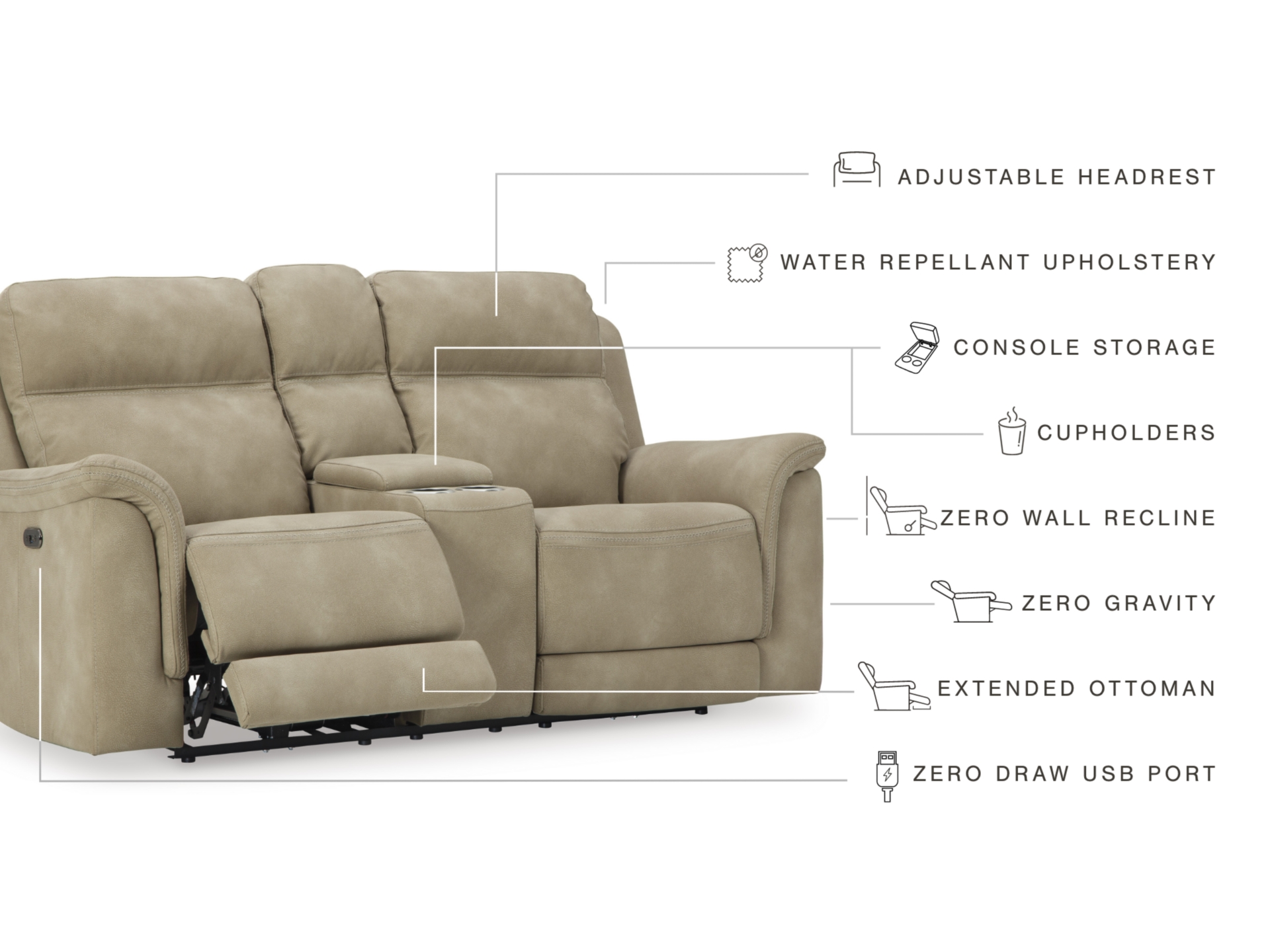 Image 1 of Next-Gen DuraPella Performance Fabric Dual Power Reclining Sofa and Loveseat