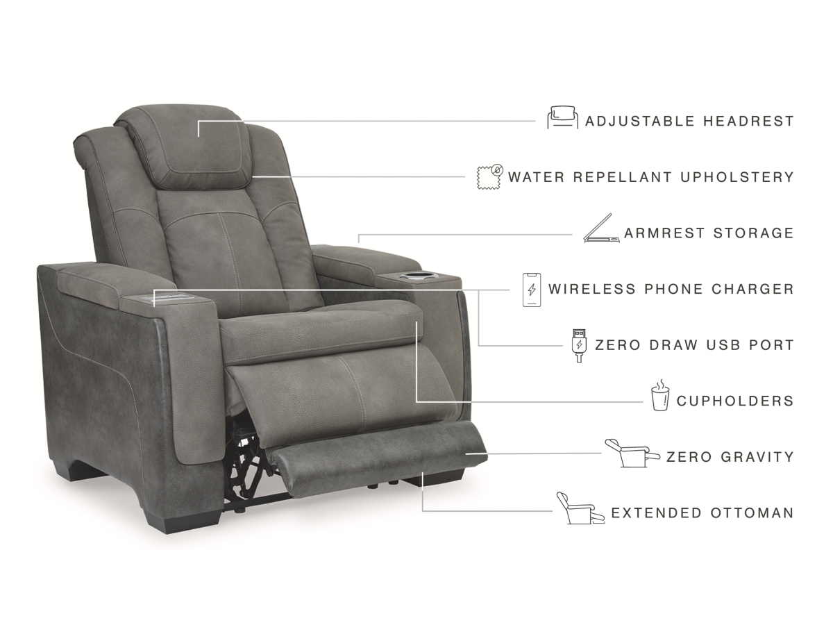 Next-Gen DuraPella Performance Fabric Dual Power Recliner | Ashley