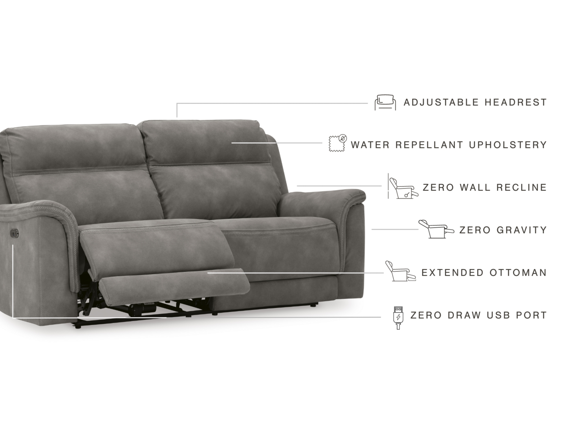Image 1 of Next-Gen DuraPella Performance Fabric Dual Power Reclining Sofa, Loveseat 