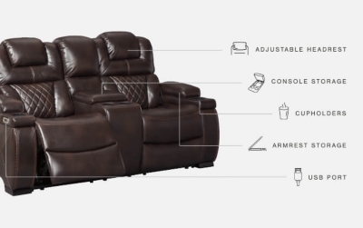 Warnerton Power Reclining Sofa & Loveseat