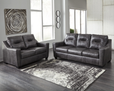 Kensbridge Sofa and Loveseat, Charcoal, large