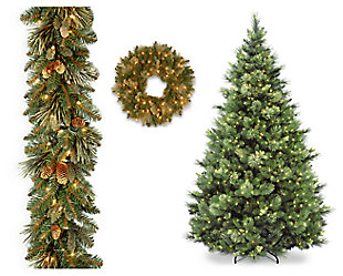 National Tree Company National Tree Carolina Pine Christmas Bundle with 9 ft Tree, , large