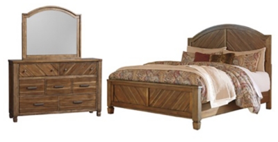 Colestad 5-Piece Queen Bedroom, Light Brown, large