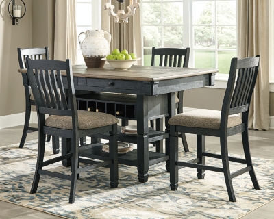 Tyler Creek Counter Height Dining Table and 4 Barstools, , large