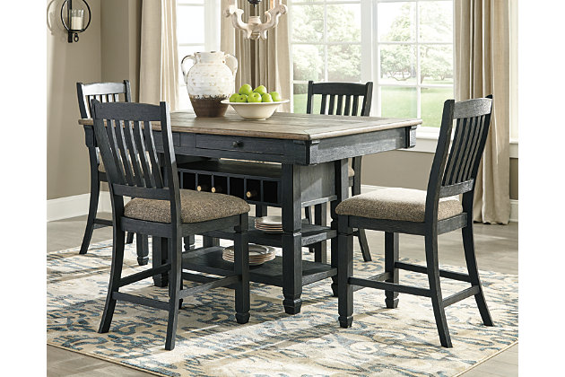 Tyler Creek Counter Height Dining Table And 4 Barstools Set Ashley Furniture Homestore