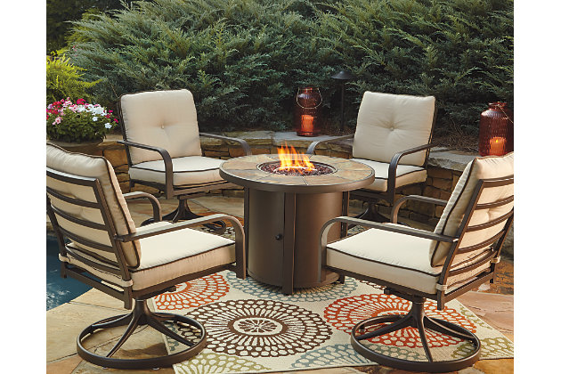 Set chat fire pit Havenhill Cushioned