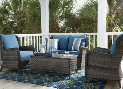 Abbots Court 4-Piece Outdoor Conversation Set, , large