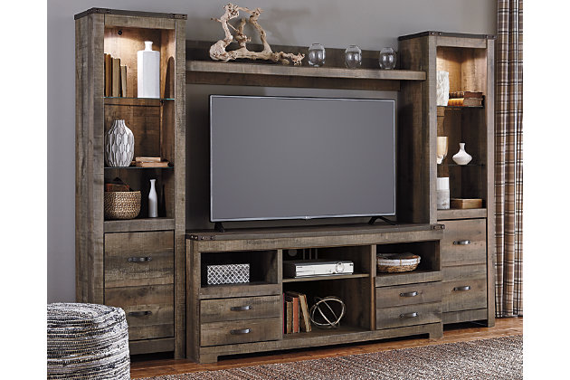 Trinell 4 Piece Entertainment Center, Ashley Furniture Tv Console Table