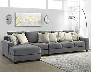 Castano 3-Piece Sectional with Chaise, Jewel, rollover