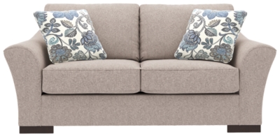 Bantry Nuvella® Loveseat and Pillows, Slate, large