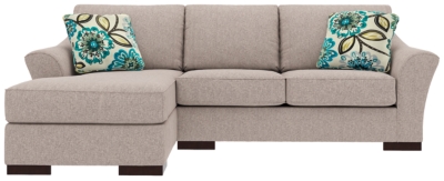 Bantry Nuvella® 2-Piece Sectional and Pillows, Slate, large