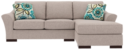 Bantry Nuvella® 2-Piece Sectional and Pillows, Slate, large