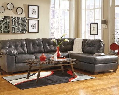 Alliston 2-Piece Sectional with Chaise, Gray, rollover