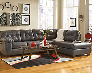 Alliston 2-Piece Sectional with Chaise, Gray, rollover