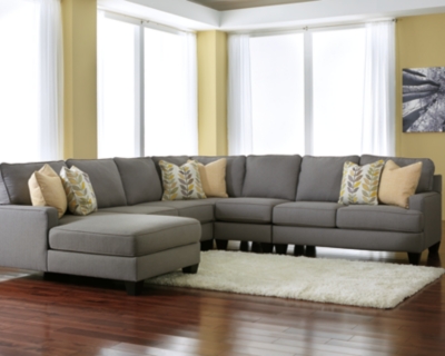 Ashley Grey Sectional Sofa Baci Living Room