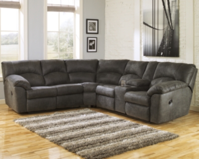 Tambo 2-Piece Reclining Sectional, Pewter, large