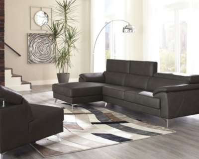 Tindell 3-Piece Sectional with Chaise, Gray, large