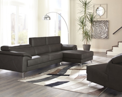 Tindell 3-Piece Sectional with Chaise, Gray, large