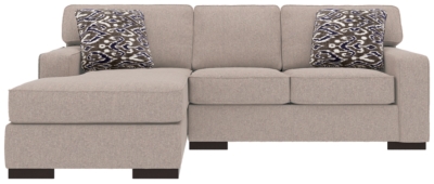 Ashlor Nuvella® 2-Piece Sectional and Pillows, Slate, large