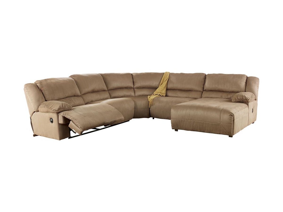 Hogan 5 Piece Reclining Sectional with Chaise Ashley