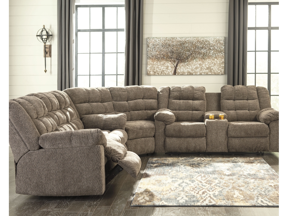 Ashley furniture sectional with recliner discount
