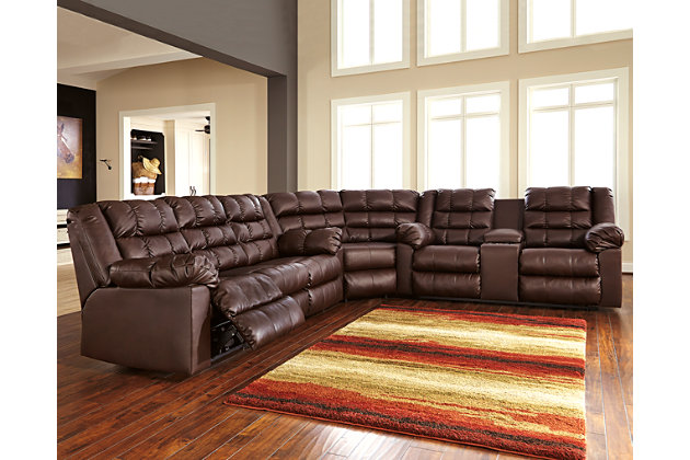 Brolayne Durablend 3 Piece Sectional, Durablend Leather Couch Cushions