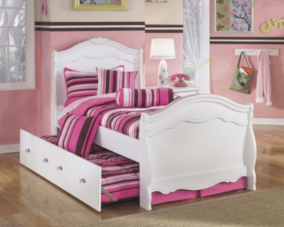 Exquisite Full Sleigh Bed With Trundle Ashley Furniture Homestore