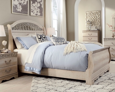 catalina queen sleigh bed | ashley furniture homestore