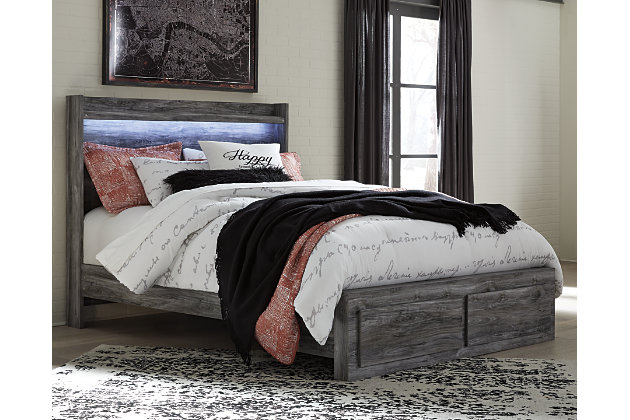 Baystorm Queen Panel Bed with 2 Storage Drawers | Ashley