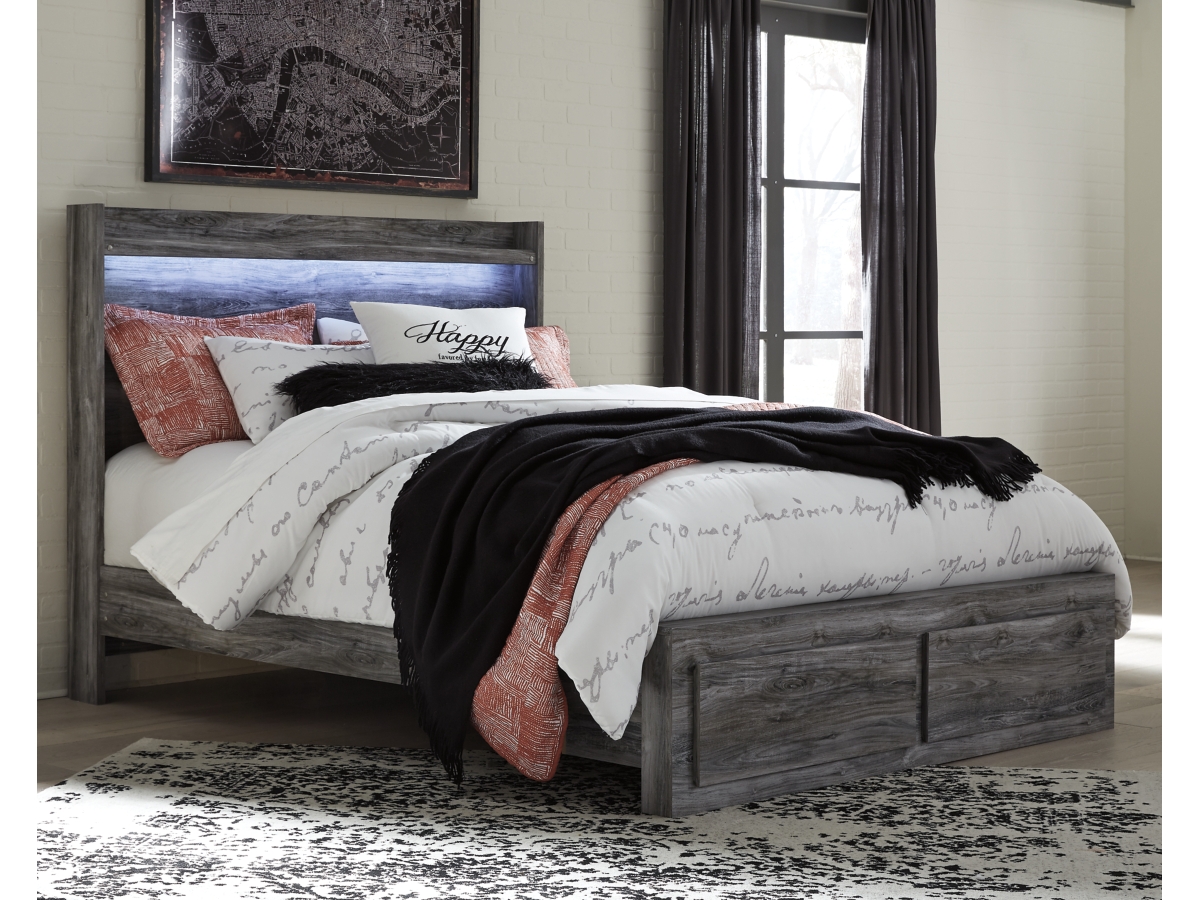 Baystorm Queen Panel Bed with 2 Storage Drawers | Ashley