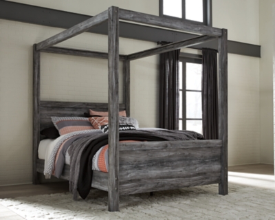 Baystorm Queen Poster Bed, Gray, large